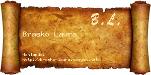 Brasko Laura névjegykártya